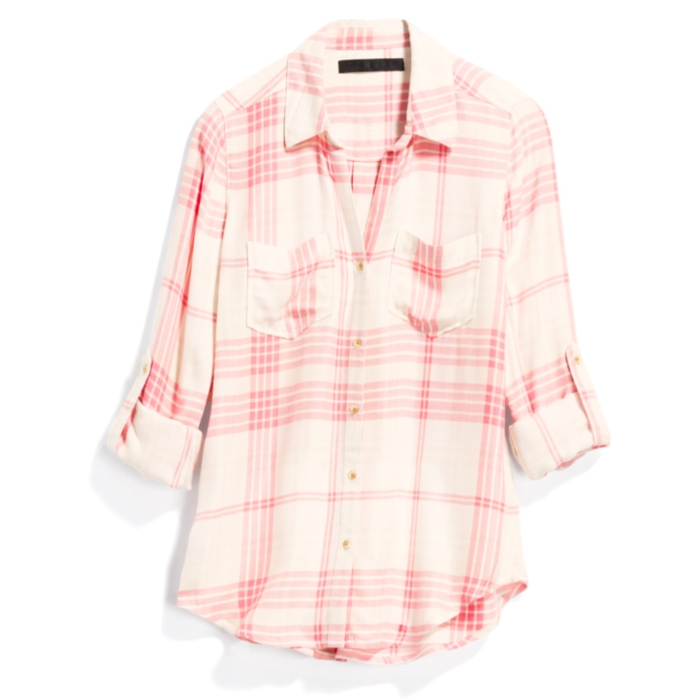 TINSEL Hattie Two Pocket Button Down Top